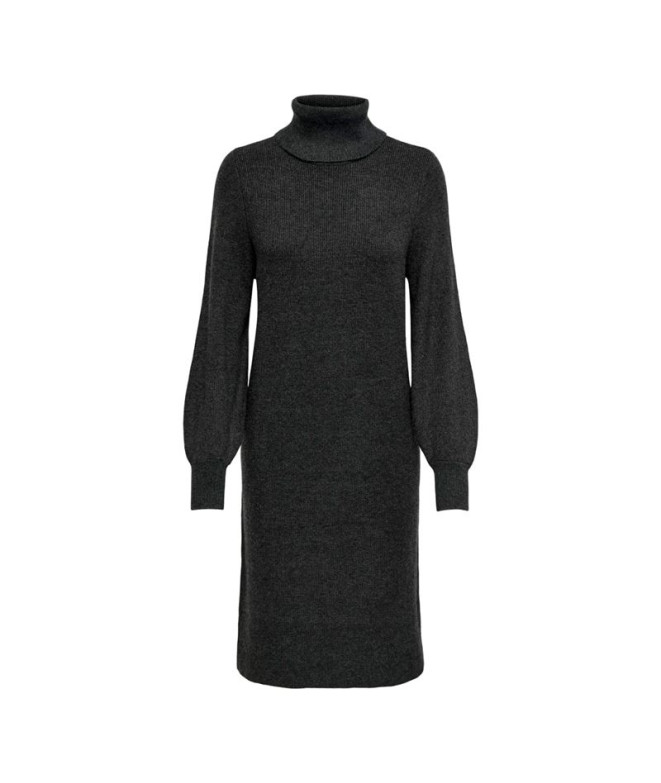 Vestido Only sasha Roll Dark Grey Melange Mujer