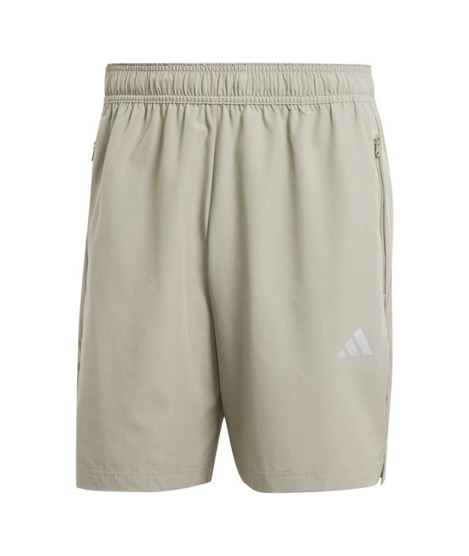 Calça Fitness adidas Homem from Gym+ Training 3 Band Woven Cinzento