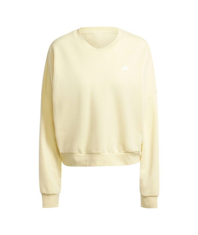 Sudadera adidas Essentials Small Logo Feel Cozy Mujer Amarillo