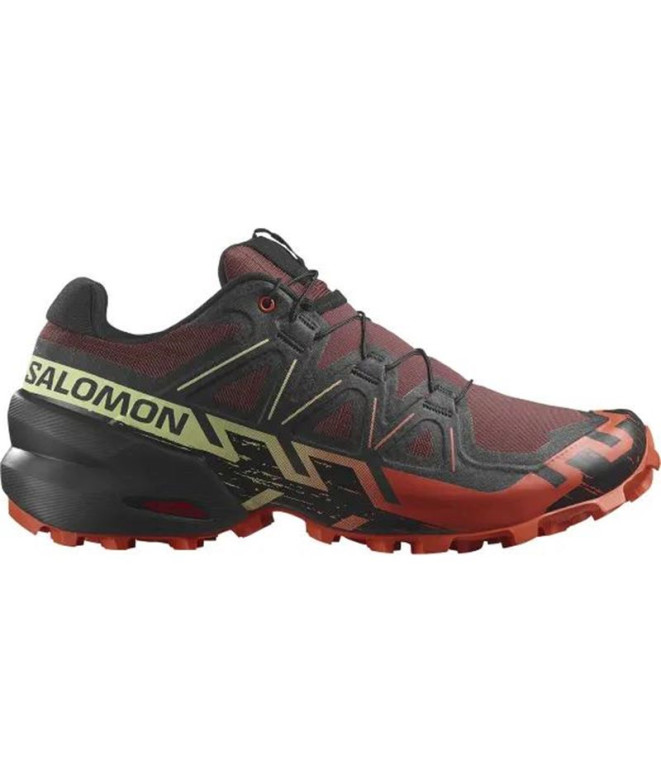 Chaussures Salomon Speedcross 6 Rum Noir/Rouge Homme