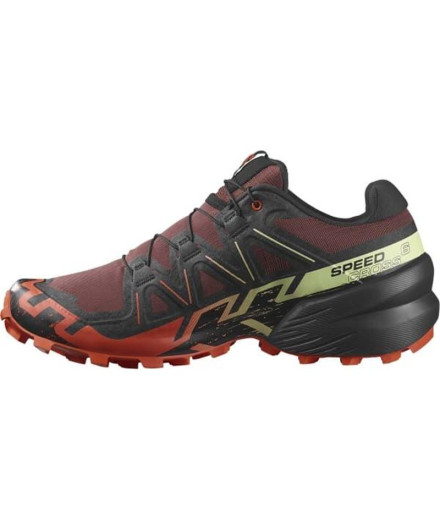 Chaussures Salomon Speedcross 6 Rum Noir/Rouge Homme 2