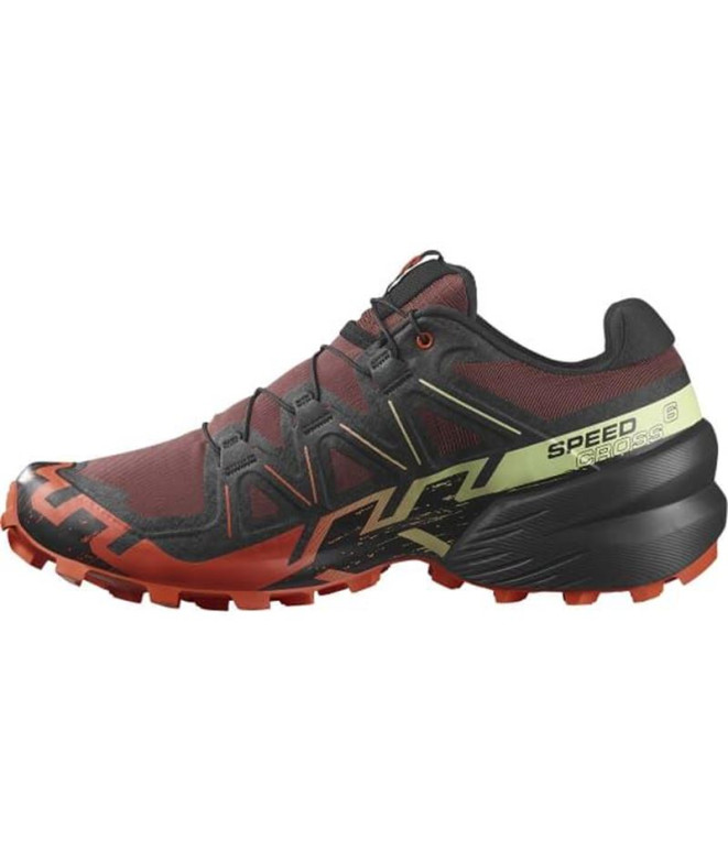 Zapatillas Salomon Speedcross 6 Rum Negro/Rojo...