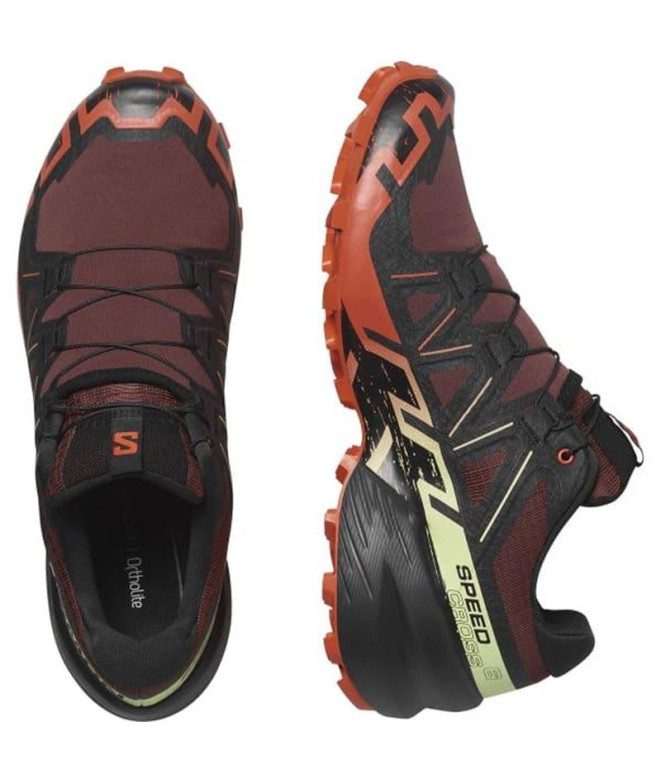 Zapatillas Salomon Speedcross 6 Rum Negro/Rojo...