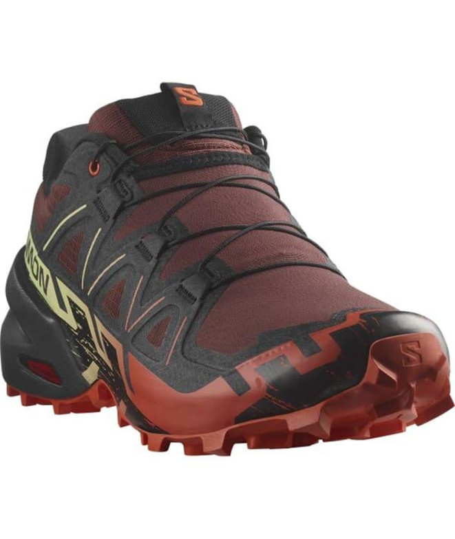 Zapatillas Salomon Speedcross 6 Rum Negro/Rojo...