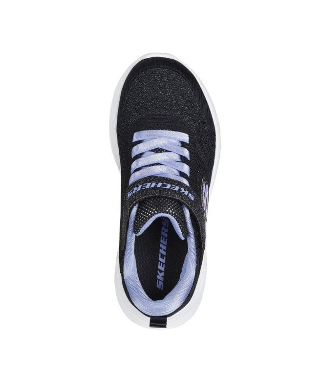 Chaussures Skechers Wave 92 Light Black Fille