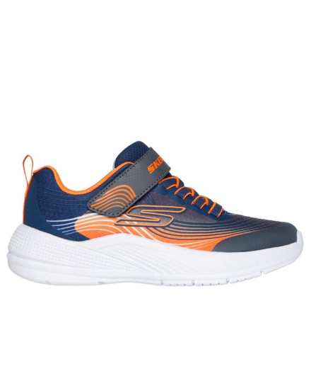 Sapatilhas Skechers Microspec Advance Azul/Laranja Menino