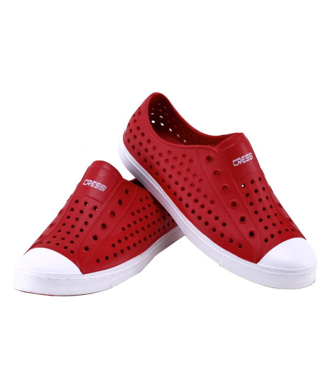 Sapatilha Pulpy Vermelho-Branco Cressi