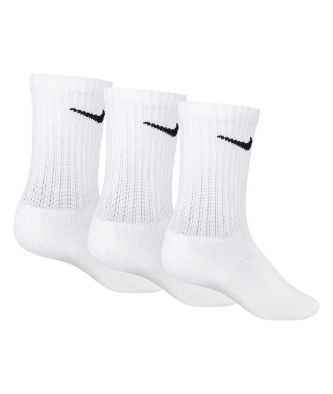 Meias Nike Pack Menino Basic Crew 3Pk Branco