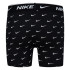 Calzoncillo Nike Everyday Cotton Printed 3Pk Niño Negro/Blanco