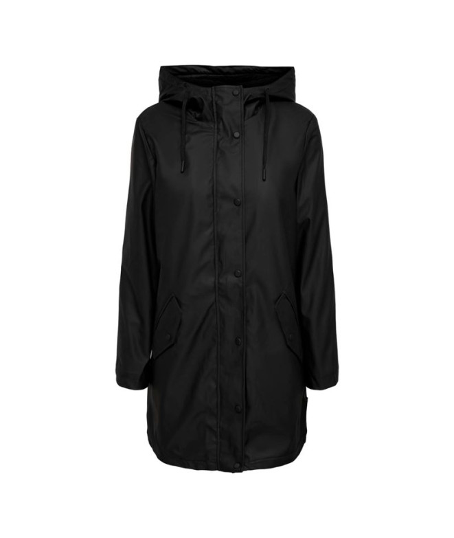 Chaqueta Only sally Raincoat Negro Mujer