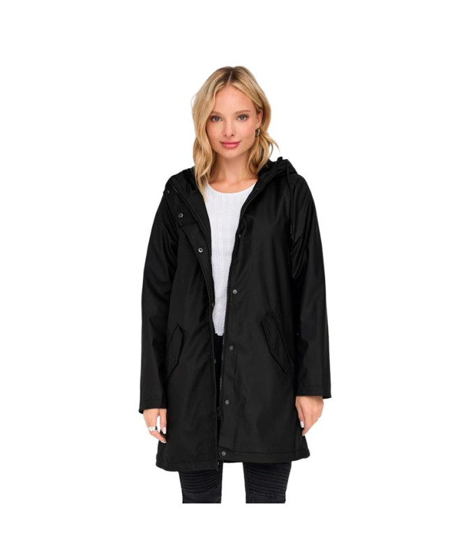 Veste Only sally Imperméable Noir Femme