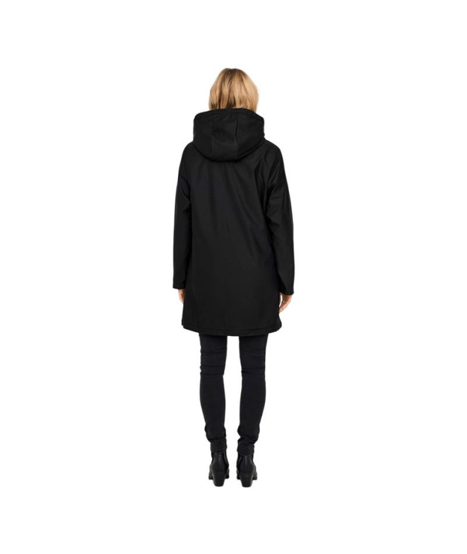 Chaqueta Only sally Raincoat Negro Mujer