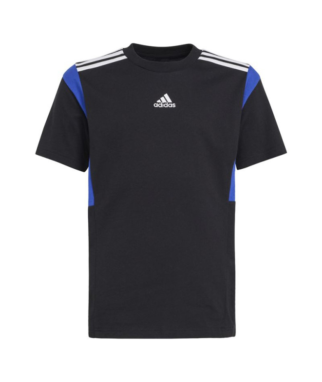 Camiseta adidas Infantil Colorblock Preto