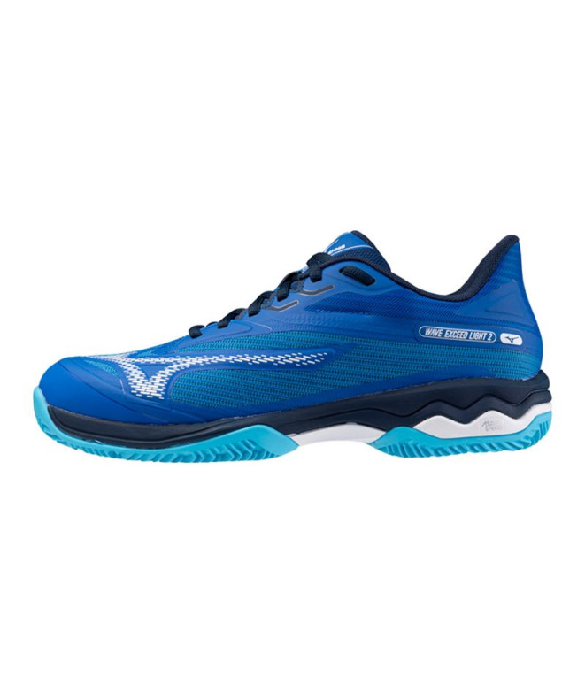 Chaussures Pádel Mizuno Homme de Wave Exceed Light 2 Bleu