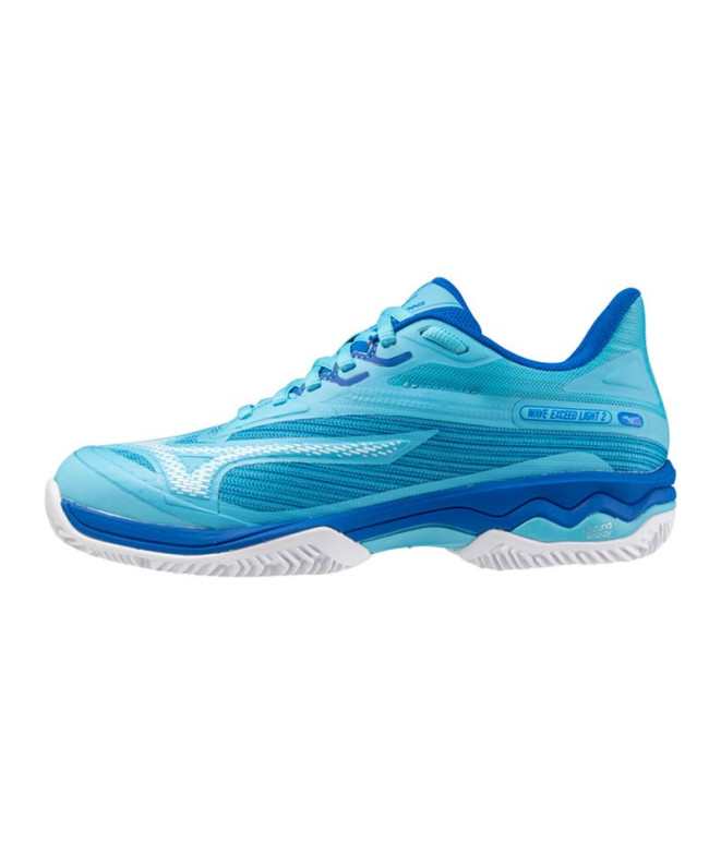 Chaussures Pádel Mizuno Femme de Wave Exceed Light 2 Cc Light Blue