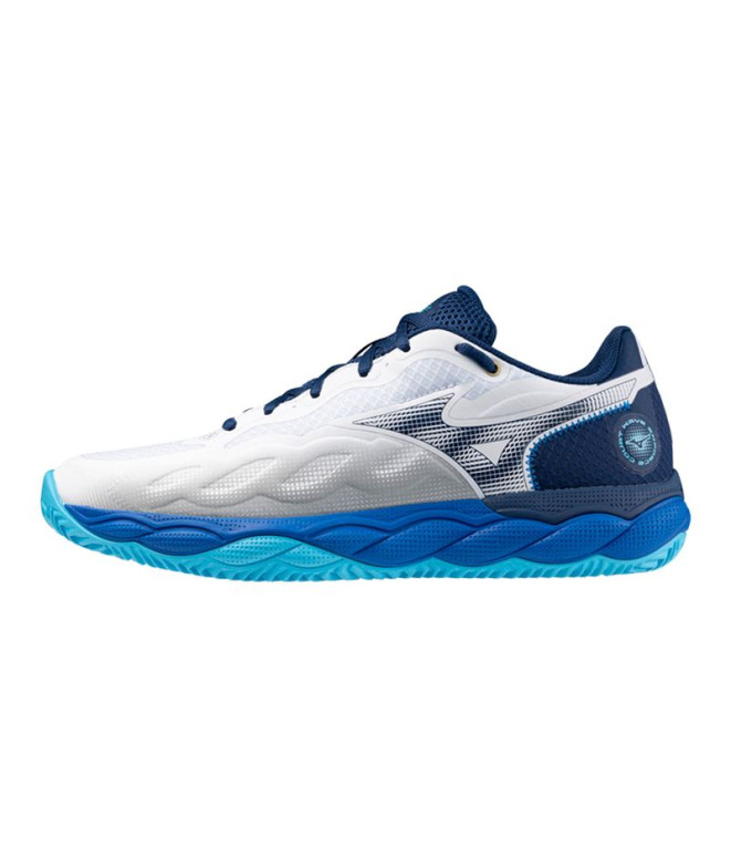 Zapatillas de Pádel Mizuno Wave Enforce Court Cc Hombre Blanco