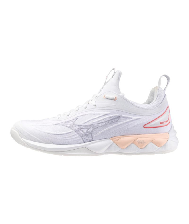 Chaussures Volley-ball Mizuno Femme de Wave Luminous 3 White