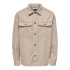 Camisa Only & Sons ash Ovr Woolen Look Pkt Chinchilla Homem