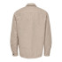 Camisa Only & Sons ash Ovr Woolen Look Pkt Chinchilla Homem