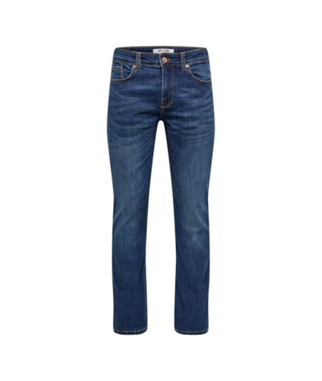 Calça Only & Sons trama Reg. Mb 5076 Pim Medium Blue Denim Homem