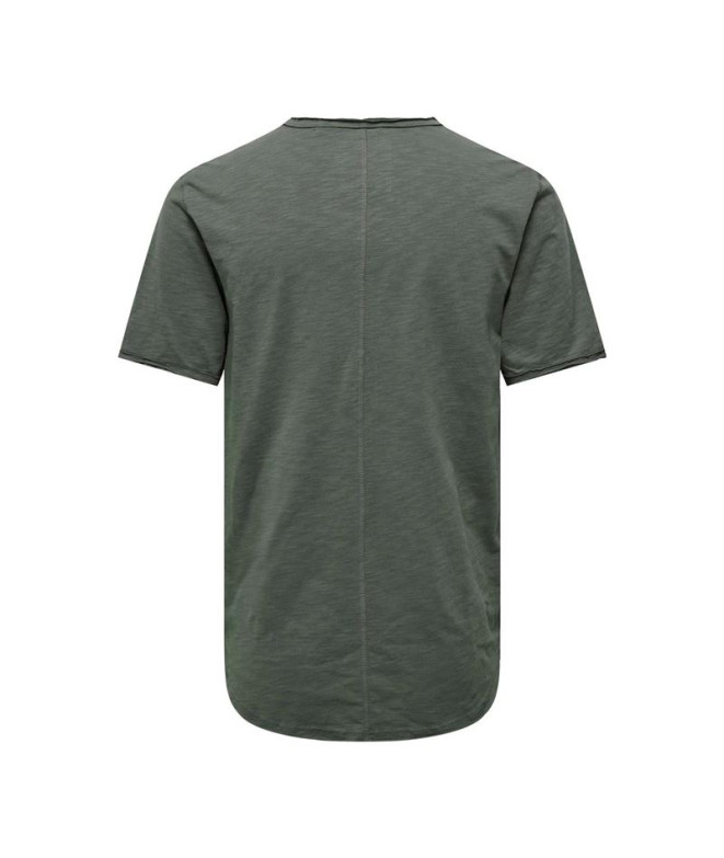 Camiseta Only & Sons benne Longy Nf 7822 Castor...