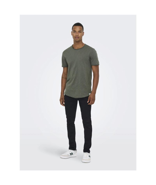 Camiseta Only & Sons benne Longy Nf 7822 Castor...