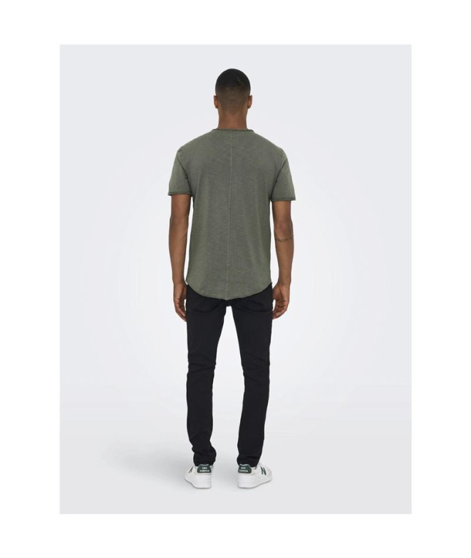 Camiseta Only & Sons benne Longy Nf 7822 Castor...