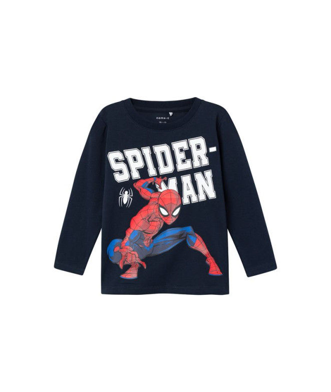 Camiseta Nome: Nmmnaza Spiderman Mar Dark Sapphire Homem