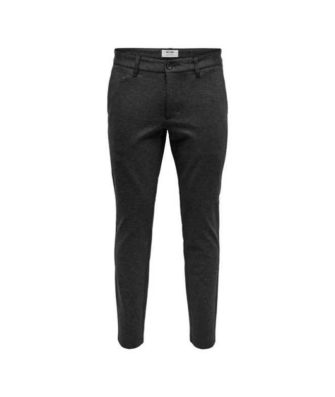 Calça Only & Sons mark Slim Gw 0209 Melange cinzento-escuro Homem