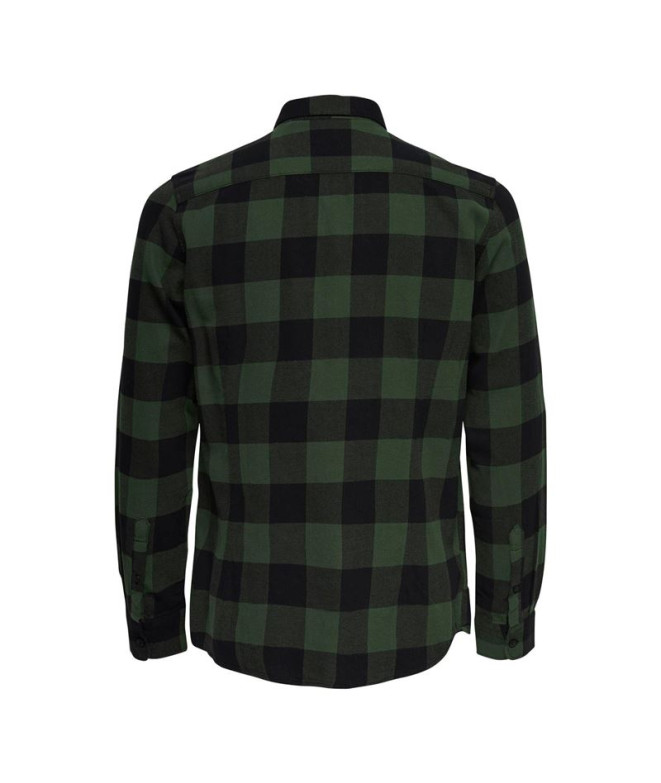 Camisa Only & Sons gudmund ed Forest Night Hombre