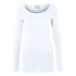 T-shirt Vero Moda maxi Myoft Long col en U Blanc brillant Femme