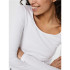 Camiseta Vero Moda maxi Myoft Long U-Neck Bright White Mujer
