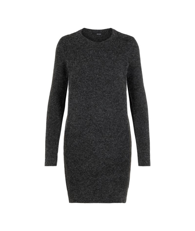 Robe Vero Moda doffy col rond noir Femme