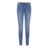 Calça Vero Moda tanya Piping Jeans Vi349 Medium Blue Denim Mulher