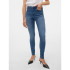 Calça Vero Moda tanya Piping Jeans Vi349 Medium Blue Denim Mulher