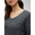 Jersey Vero Moda crewlefile V-Neck Medium Grey Melange Mujer