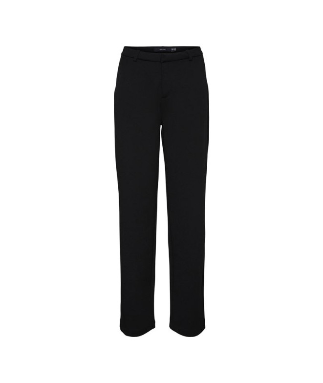 Calça Vero Moda zamira Mwtraight Preto Mulher