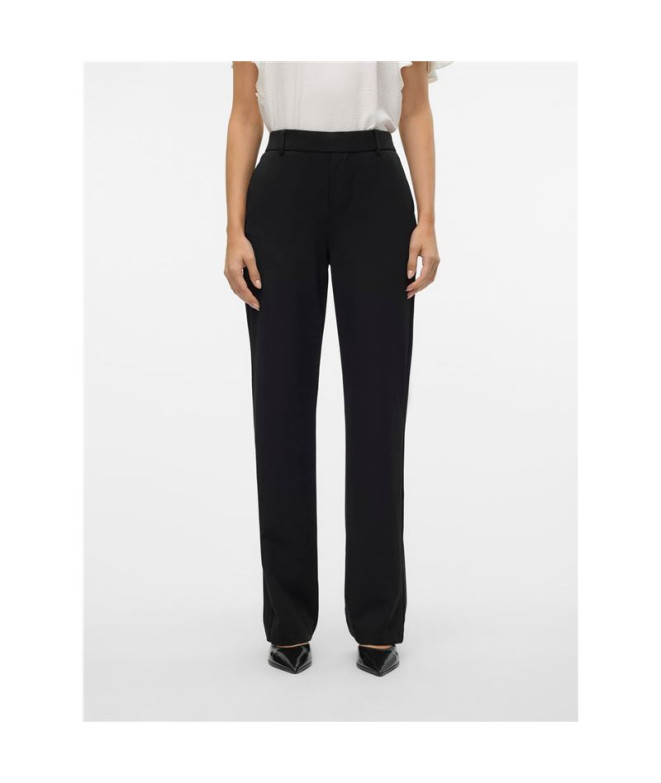 Pantalón Vero Moda zamira Mwtraight Black Mujer