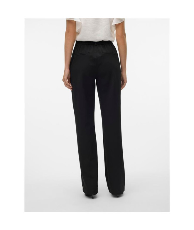 Pantalón Vero Moda zamira Mwtraight Black Mujer