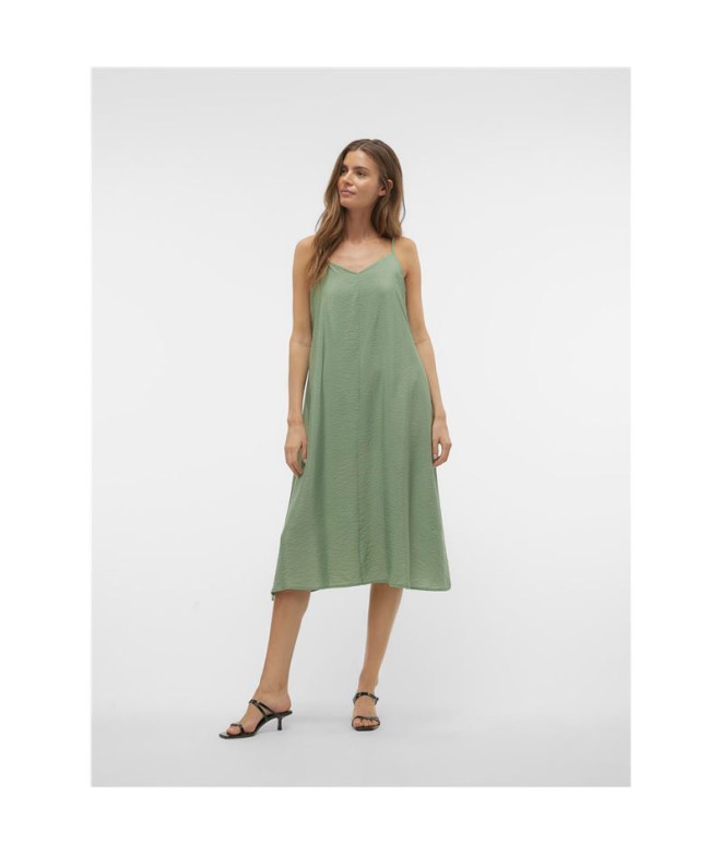 Vestido Vero Moda Vmjosie Calf Singlet Hedge...