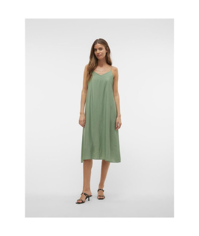 Vestido Vero Moda Vmjosie Calf Singlet Hedge...
