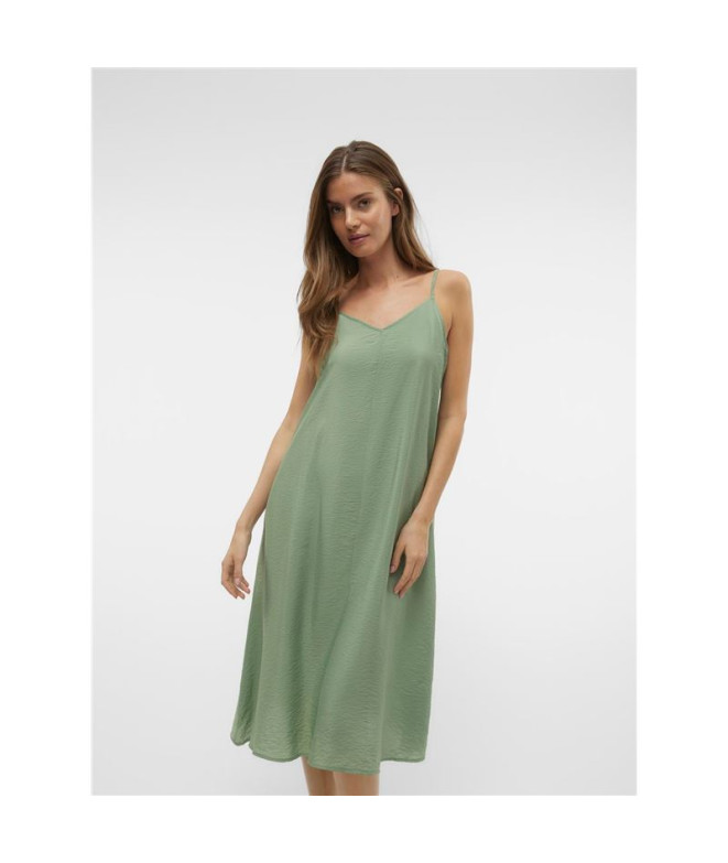 Vestido Vero Moda Vmjosie Calf Singlet Hedge...