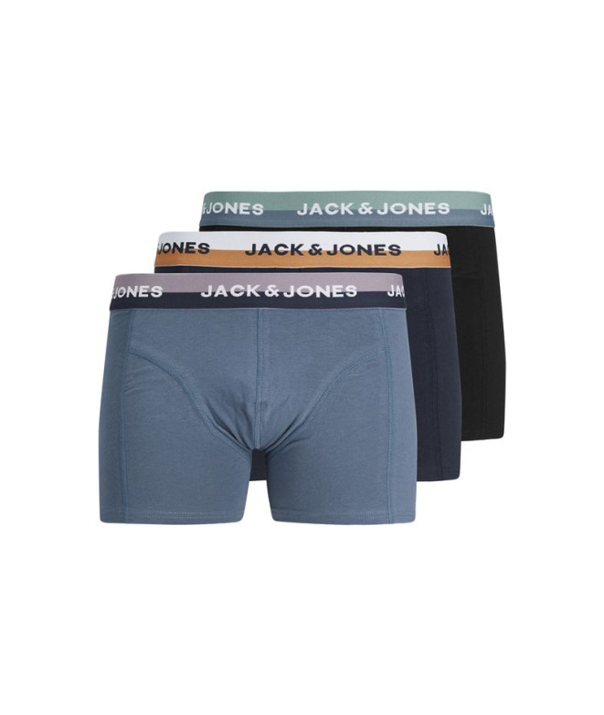 Calzoncillos Jack and Jones eric 3 Pack Black Hombre