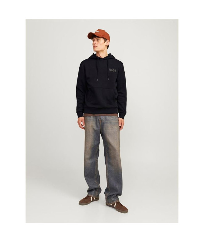Sudadera Jack & Jones ecorp Logo Black Hombre