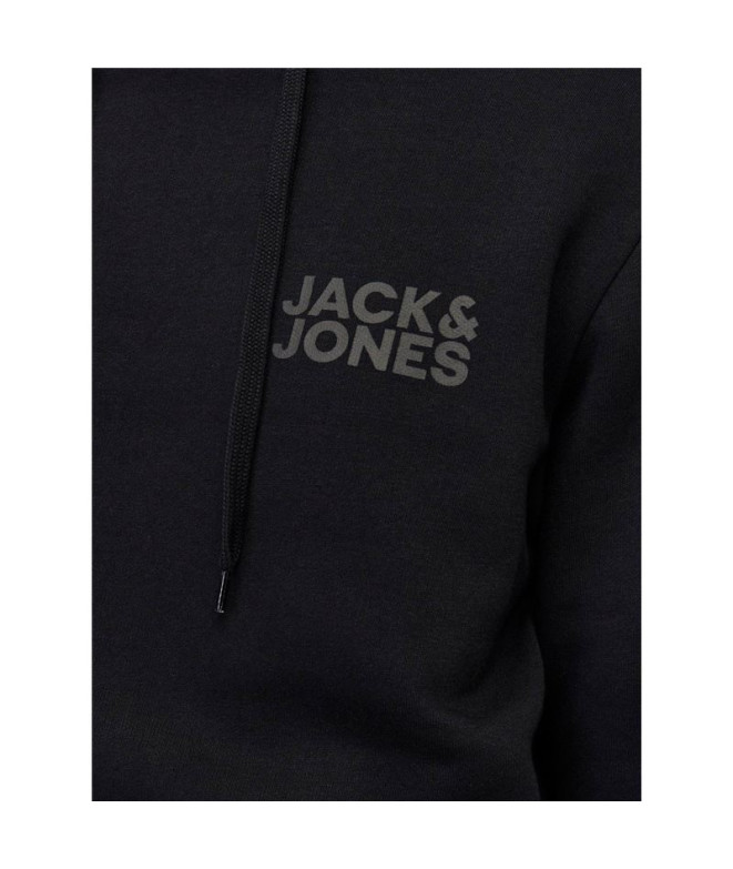 Sudadera Jack & Jones ecorp Logo Black Hombre