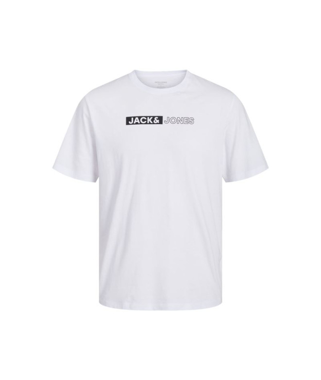 Sweat Jack and Jones ecorp Logo Play White Melange Homme