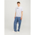 Sudadera Jack and Jones ecorp Logo Play White Melange Hombre