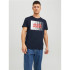 T-shirt Jack & Jones logo corp Play Homme bleu marine