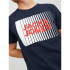 T-shirt Jack & Jones logo corp Play Homme bleu marine