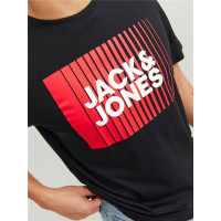 Camiseta Jack and Jones ecorp Logo Play Black Hombre
